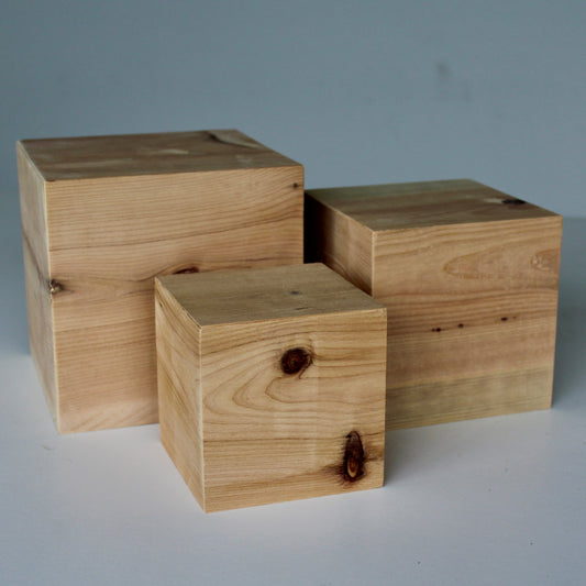 Nesting Picaso cube Plant Stand or Display Riser - set of 3