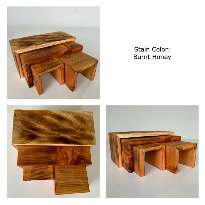 Cedar Plant Stand Riser - 4 peices
