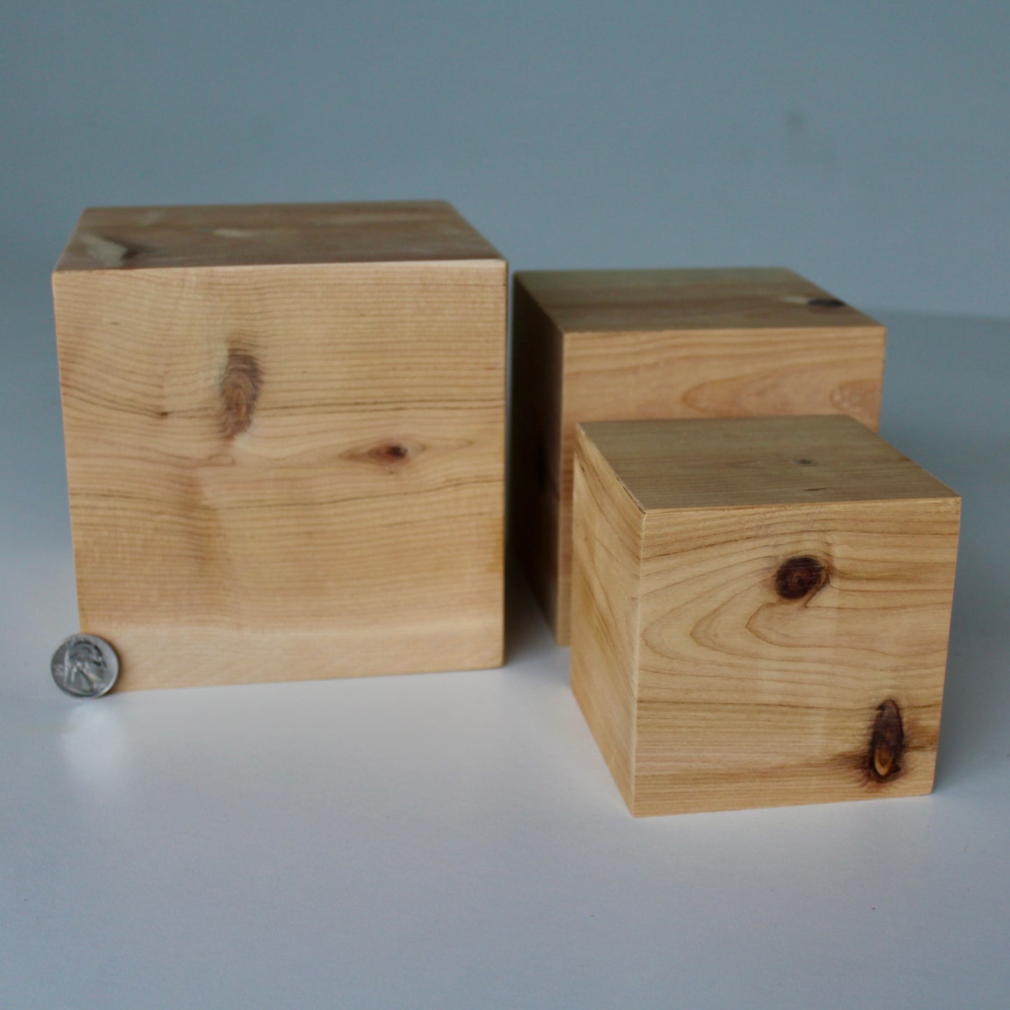 Nesting Picaso cube Plant Stand or Display Riser - set of 3