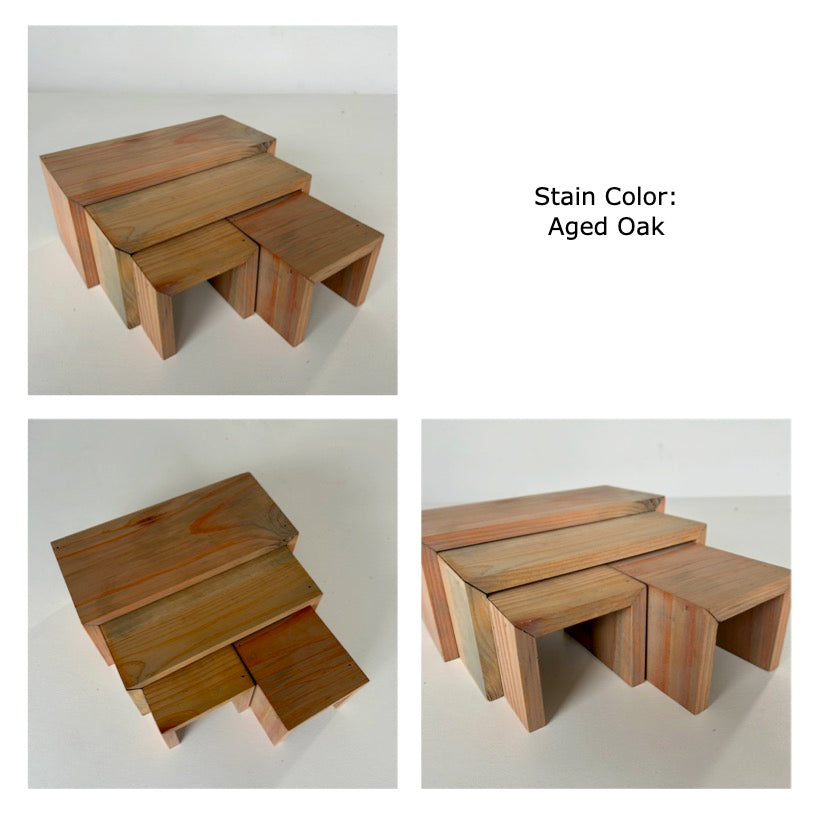 Cedar Plant Stand Riser - 4 peices