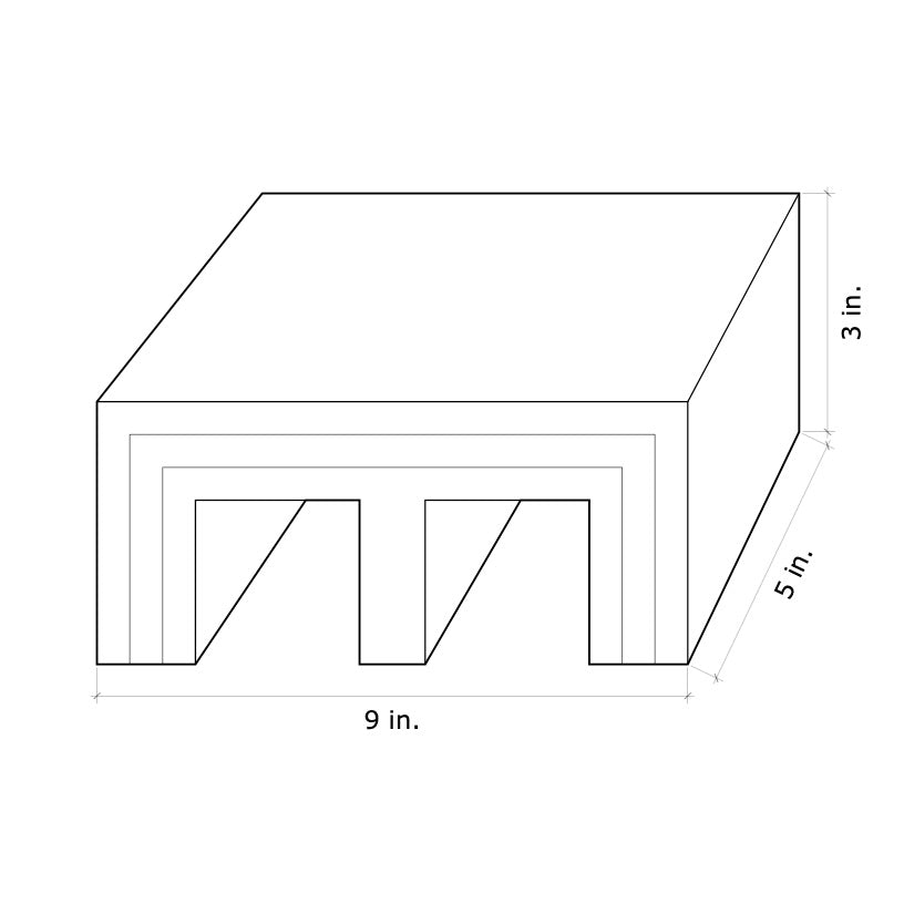 Cedar Plant Stand Riser - 4 peices